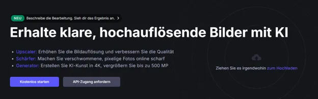 افزایش کیفیت عکس با هوش مصنوعی آنلاین